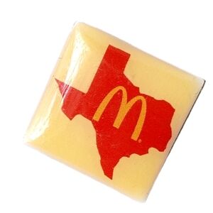 Texas State McDonald's Square Lapel Pin